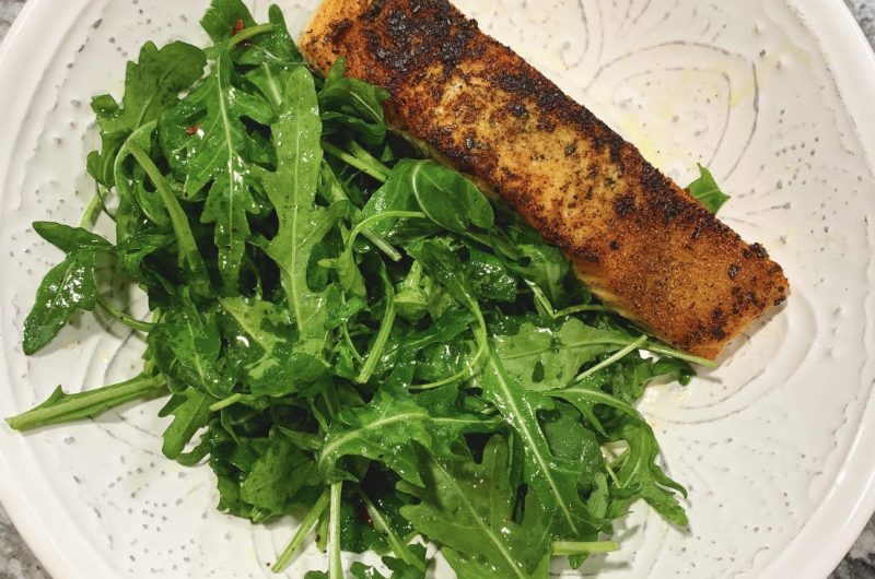 Seared Salmon w/ Arugula Salad 