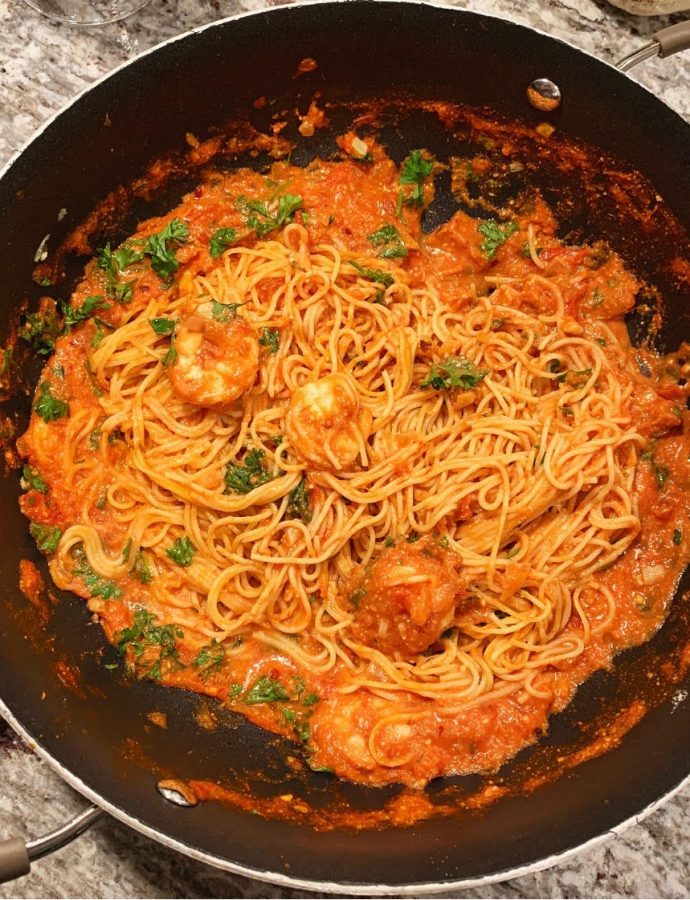 Tuscan Shrimp Pasta