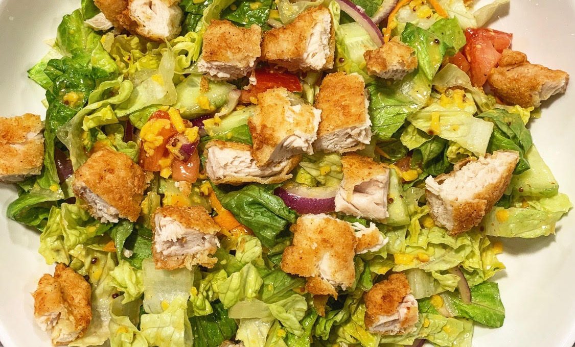 Crispy Chicken Salad w/ Honey Mustard Vinaigrette