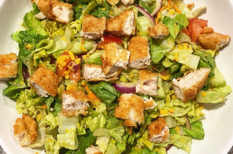 Crispy Chicken Salad w/ Honey Mustard Vinaigrette 