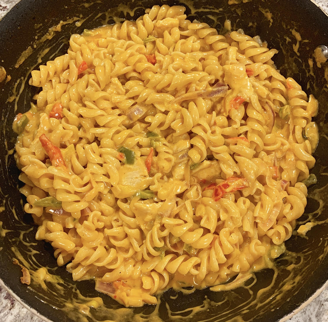 Chicken Fajita Pasta - Maggie's Plate