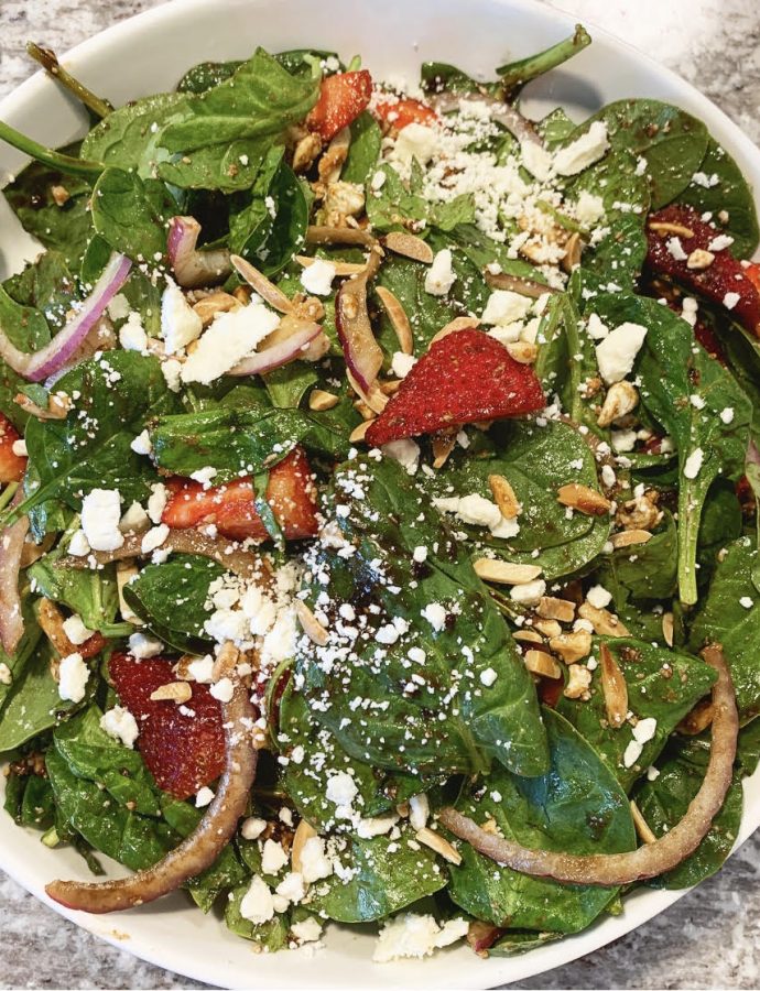 Strawberry Spinach Summer Salad